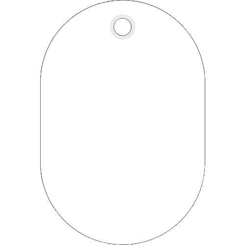 緑十字 小判札(無地札) 小判札45−W 白 45×30mm スチロール樹脂 200011 1 枚