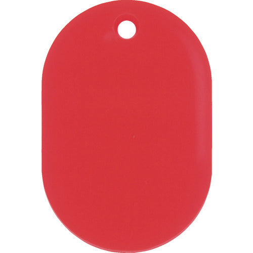 緑十字 小判札(無地札) 小判札45−R 赤 45×30mm スチロール樹脂 200014 1 枚