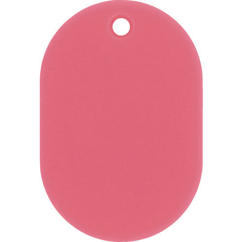緑十字 小判札(無地札) 小判札45−P ピンク 45×30mm スチロール樹脂 200016 1 枚