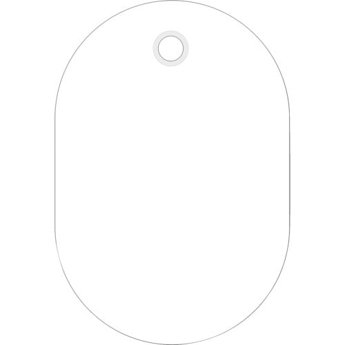 Green Cross Oval Bill (Plain) White 60 x 40 mm Styrofoam Resin 200021 1 Piece