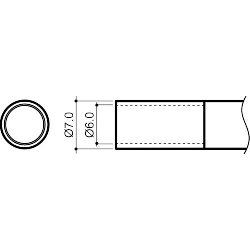 Hakko nozzle 6mm N4-03 1 piece