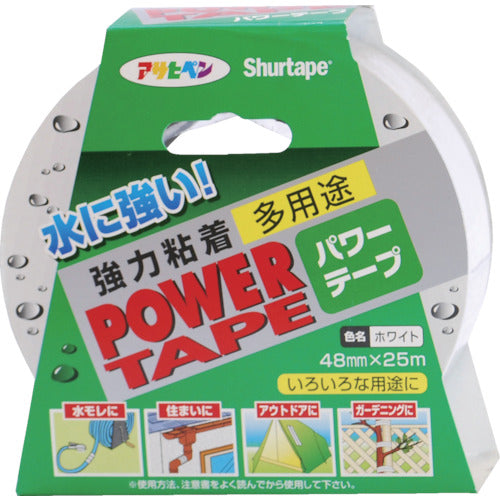 アサヒペン パワーテープ 48mm×25m ホワイト 602237 1 巻