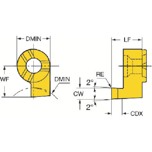 サンドビック コロカットMB 端面溝入れ加工用超硬ヘッド(325) 1025 MB-11FB300-02-16R 1 個