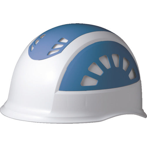 Midori Anzen ABS Helmet with Vents White/Blue SC-17BVRA-KP-W/BL 1 pc
