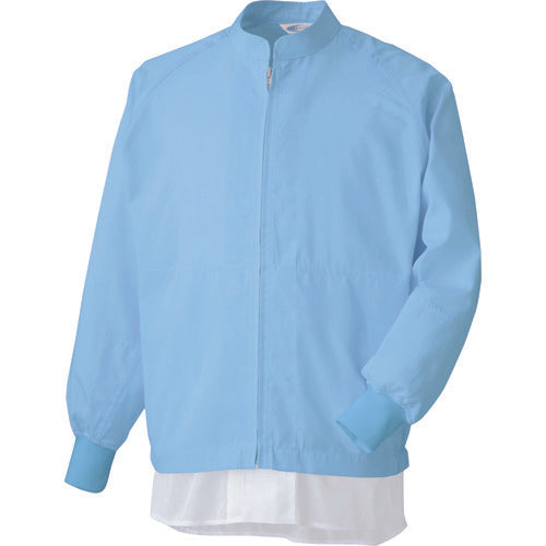 Midori Anzen Foreign Body Contamination Prevention Long Sleeve Blouson Blue L MHS3213B UE L 1 Piece