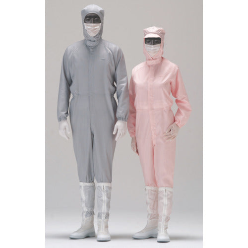 Midori Anzen 3D cut structure super anti-static clean wear Pink LL C1515P-LL 1 piece