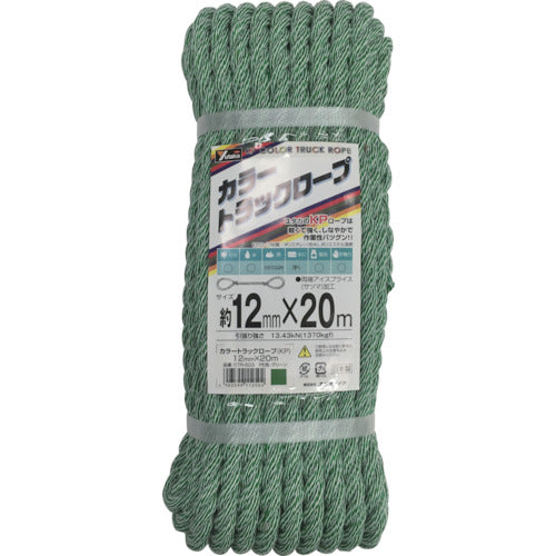 Yutakamake Color Truck Rope 12mm x 20m Green CTR-503 1 Roll