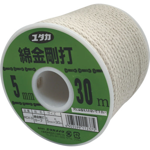 Yutakamake Cotton Kongo-uchi Rope Bobbin-wound 5mm x 30m RCX-3 1 roll