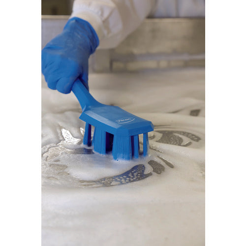 Vikan 핸드 브러쉬 UST 쇼트 핸들 브러쉬 4179 블루 HACCP 대응 하드 타입 41793 1개