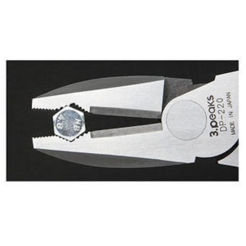 スリーピークス 電工パワーペンチ (圧着機能付き) 225mm DP-220 1 丁