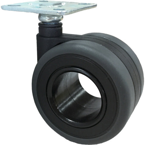 SAMSONG Design Double Wheel Caster "Koo" Plate Swivel 65mm KOO-P-65 1 piece