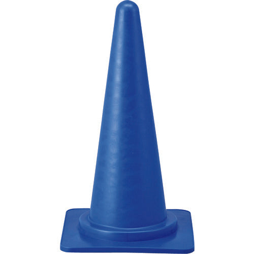 Green Cross Traffic Cone, Blue, Height 700mm, RC-1BL, Base 385mm Square, Made of Polyethylene, 116014, 1 Unit