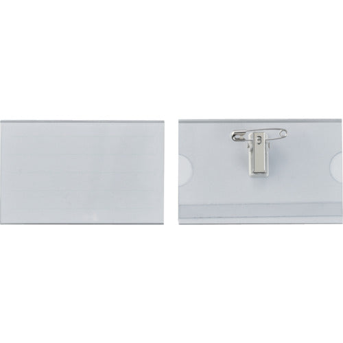 緑十字 名刺型名札(ハードケース) NF−20 内寸56×91mm 5個組 両用クリップ付 301115 1 組