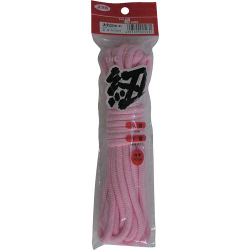 ユタカメイク 紐 ザ・紐 太丸紐 5m ピンク AC-204 1 巻