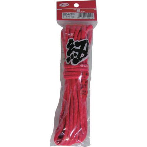 ユタカメイク 紐 ザ・紐 太丸紐 5m レッド AC-205 1 巻