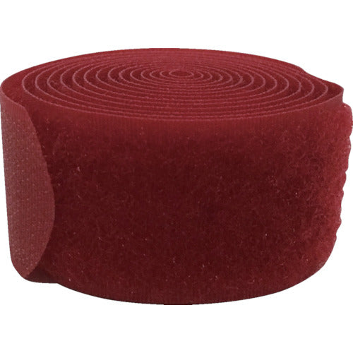 ユタカメイク マジックテープ マジックストラップL 25mm×110cm レッド G-44 1 袋