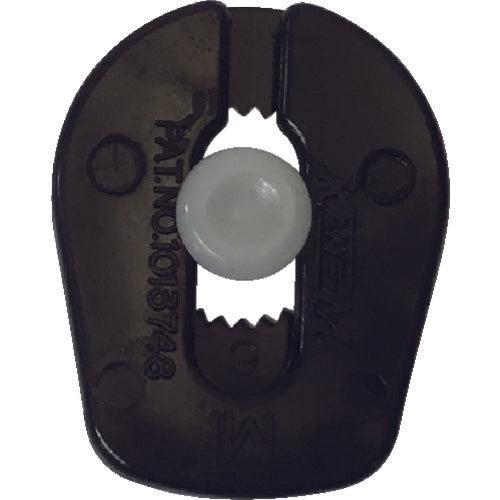 ユタカメイク 金具 紐用止メ金具 2mm〜4mm用 ブラック JH-07 1 個