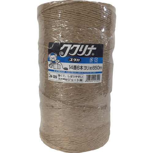 유타카 메이크업 짐 끈 황마 대마 바인더용 14번 6개 연 850m M129 1권
