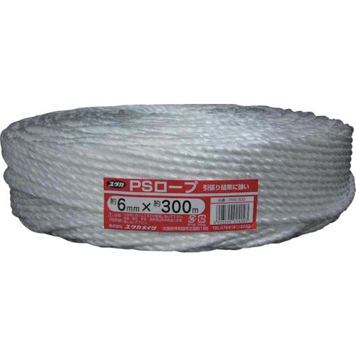 ユタカメイク ロープ PSロープ 6φ×300m PS6-300 1 巻