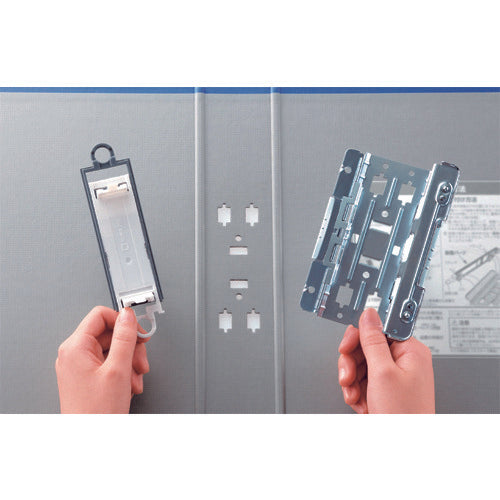 KING JIM 킹 파일 슈퍼 도치 <탈착> 이지 A4 가로형 블루