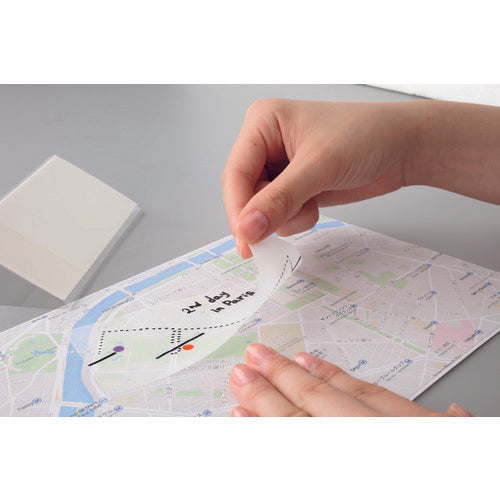 STALOGY Large translucent sticky note, plain, S3033, 1 PK