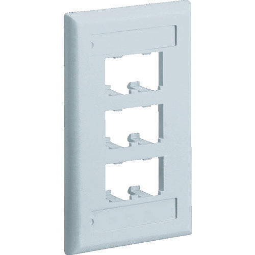 PANDUIT スイッチボックス用フェースプレート 6ポート用 オフホワイト CFPL6IWY 1 個