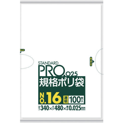 사니팩 스탠다드 폴리 봉투 16호(0.025mm) LY16 1봉