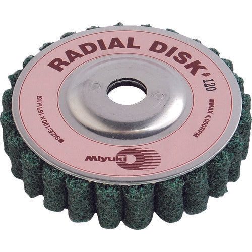 MIYUKI Radial Disc 100X16 120# BR1002 5 pieces