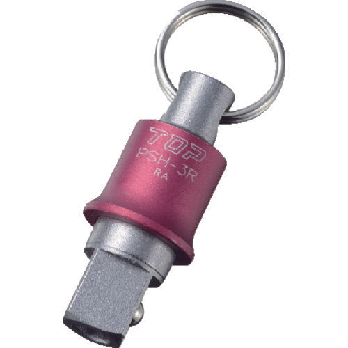 TOP 휴대용 임팩트 소켓 홀더 삽입각 9.5mm 레드 PSH-3R 1개