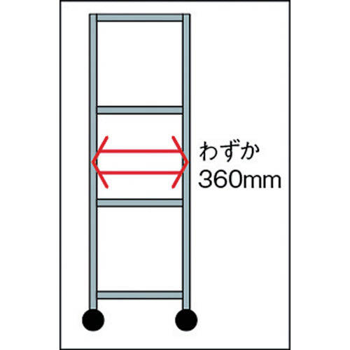 IRIS 104942 メタルラック(ポール径25) 660×360×950 MR-6509 1 台