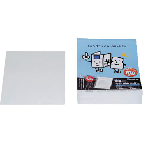 KING JIM 킹 홀더(마치 없음) A4 세로형 유백 100장 780-100 1 PK