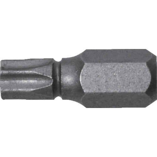 Annex Grooved Ultra Short Hex Lobe Bit Set of 1 T27 x 19 (with Hole) AK-51P-T27-19 1 pc