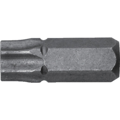 アネックス 溝付超短ヘクスローブビット1本組 T40×19 (穴付) AK-51P-T40-19 1 本