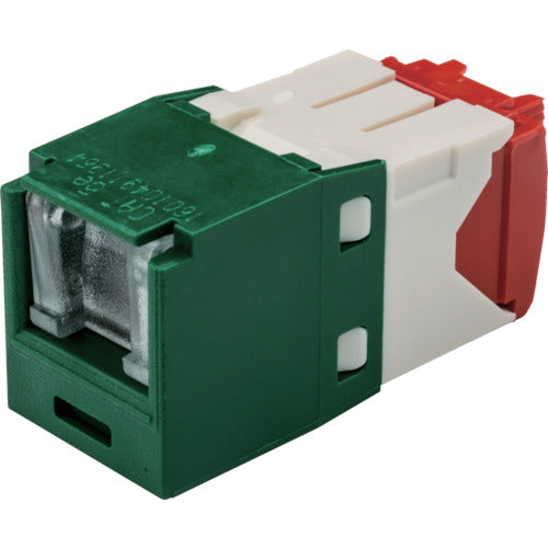 PANDUIT 카테고리 5E 셔터 부착 모듈러 잭 녹색 CJH5E88TGGR 1개