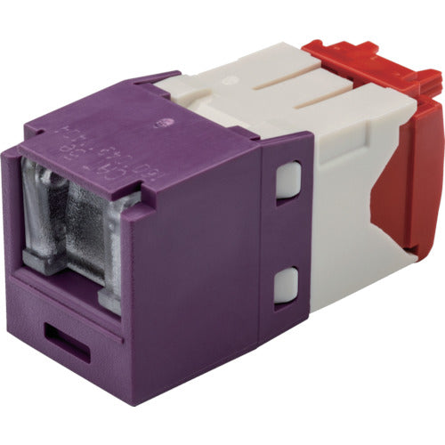 PANDUIT 카테고리 5E 셔터 부착 모듈러 잭 보라색 CJH5E88TGVL 1개