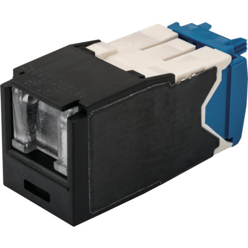 PANDUIT 카테고리 6A 셔터 부착 모듈러 잭 블랙 CJH6X88TGBL 1개