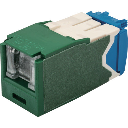 PANDUIT Category 6A Shuttered Modular Jack Green CJH6X88TGGR 1 pc