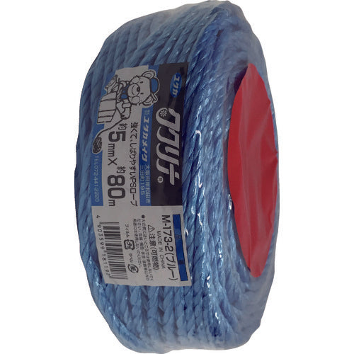 Yutakamake Packing String PS Rope 5mm x 80m Blue M-173-2 1 Roll
