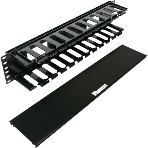 PANDUIT Hinged Duct Type Horizontal Cable Management Panel Surface Duct 2U WMPF1E 1 pc