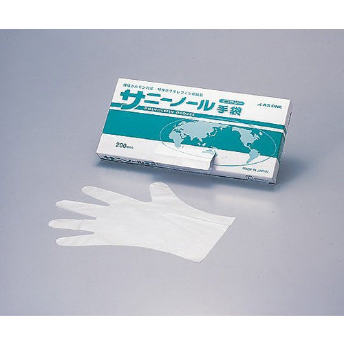 AS 써니놀 장갑 생태 S 화이트 200장들이 6-9730-03 1 상자
