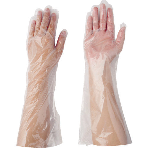 AS Sanitation Long Gloves Non-embossed L (100 pieces) 8-1054-11 1 box