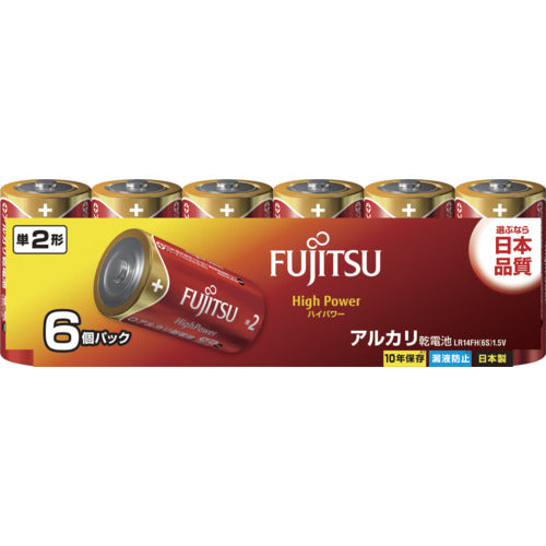FDK アルカリ単2(6個)HighPower LR14FH(6S) 1 PK