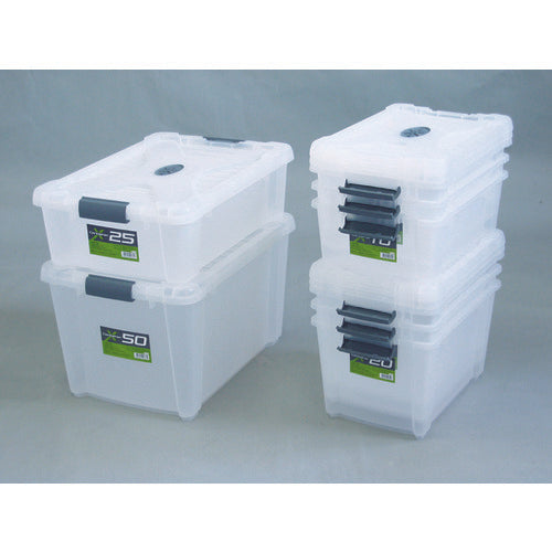 JEJアステージ フタ式収納ケース Xコンテナ #25クリア 28L X-25CR 1 個