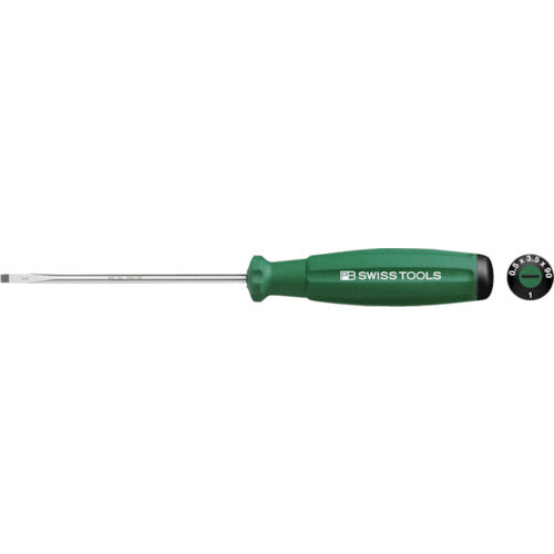 PBスイスツールズ レインボーマイナスドライバー 緑 8100-1-90GR 1 本