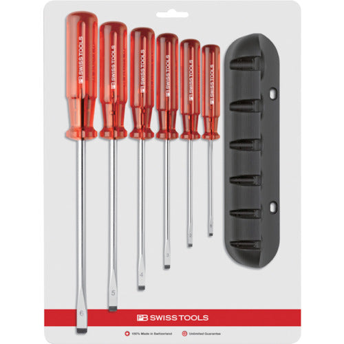 PBスイスツールズ 【売切廃番】ドライバーセット ホルダー付6本組 240CN 1 S