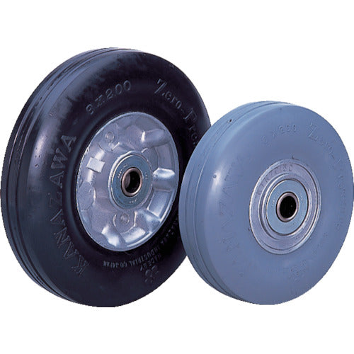 카나투 제로 압력 타이어 바퀴 허용 하중 115kgf 바퀴 직경 D200mm ZP8X2.00HS-BK 1개