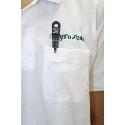 SK プラスチックテーパーゲージ 快段目盛 黒 測定範囲1〜15mm TPG-800KD 1 個