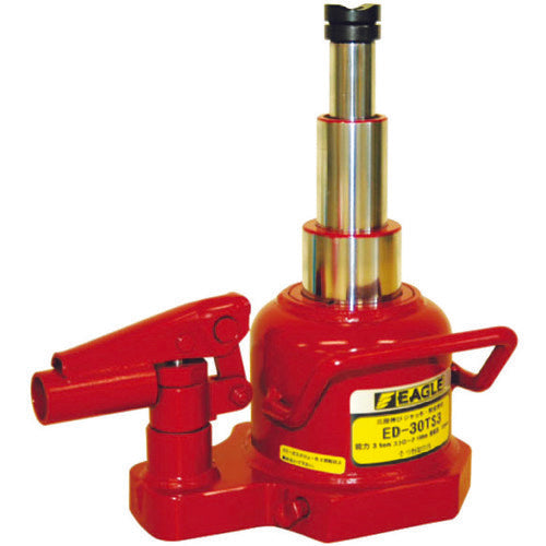イーグル 油圧ジャッキ 3段伸び・レバー回転油圧ジャッキ 超低床式 3t ED-30TS-3 1 台