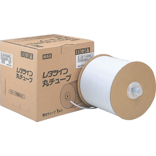 MAX Tube Marker Letter Twin Drum Type Tube White Inner Diameter 6.4mm LM-TU464L 1 Roll