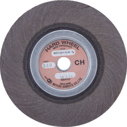 ミユキ ハードホイール X83−CH 205X25X15.88 240# MFWH205-25-15.88-240 1 枚